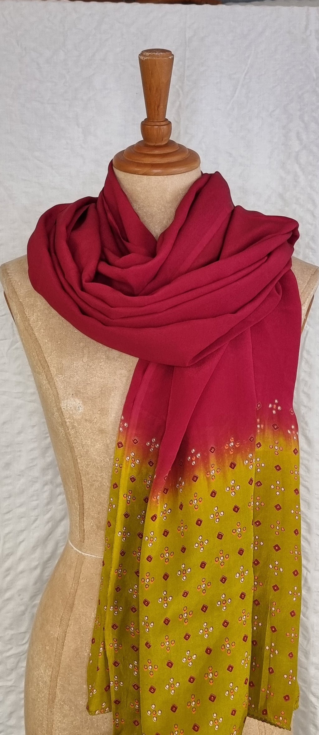 Dupatta i silke