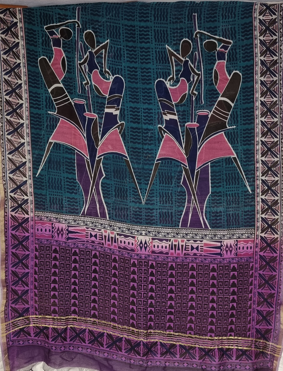 Dupatta i silke