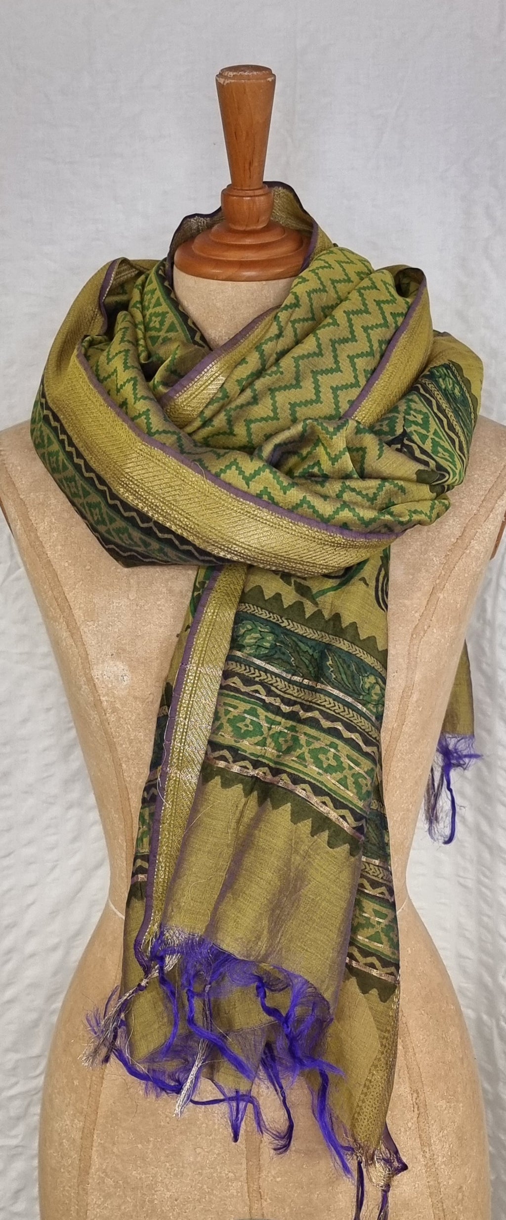 Dupatta i silke