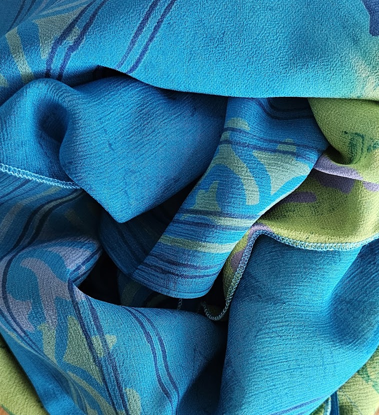 2.2 - Silketørklæde - crêpe georgette