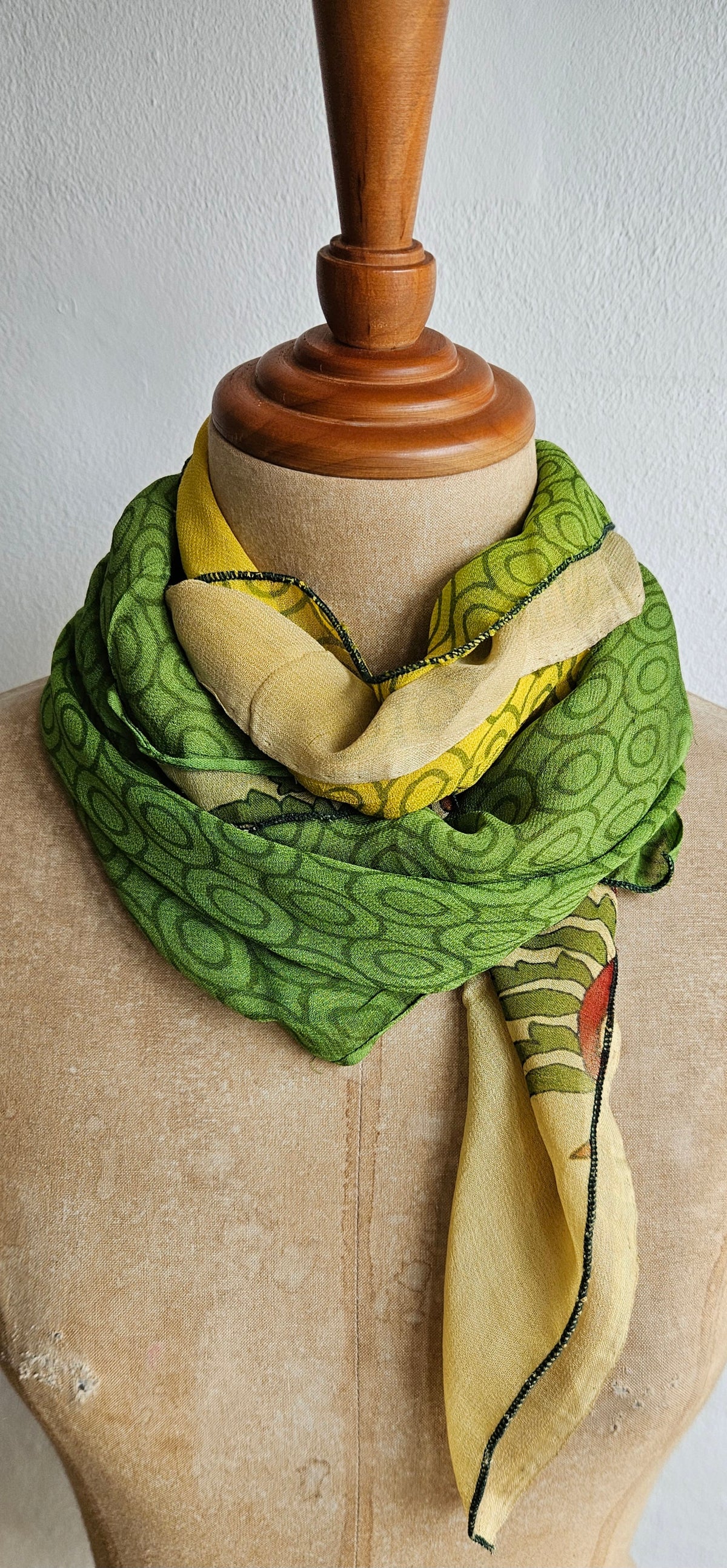 1.5 - Silketørklæde  - crêpe georgette