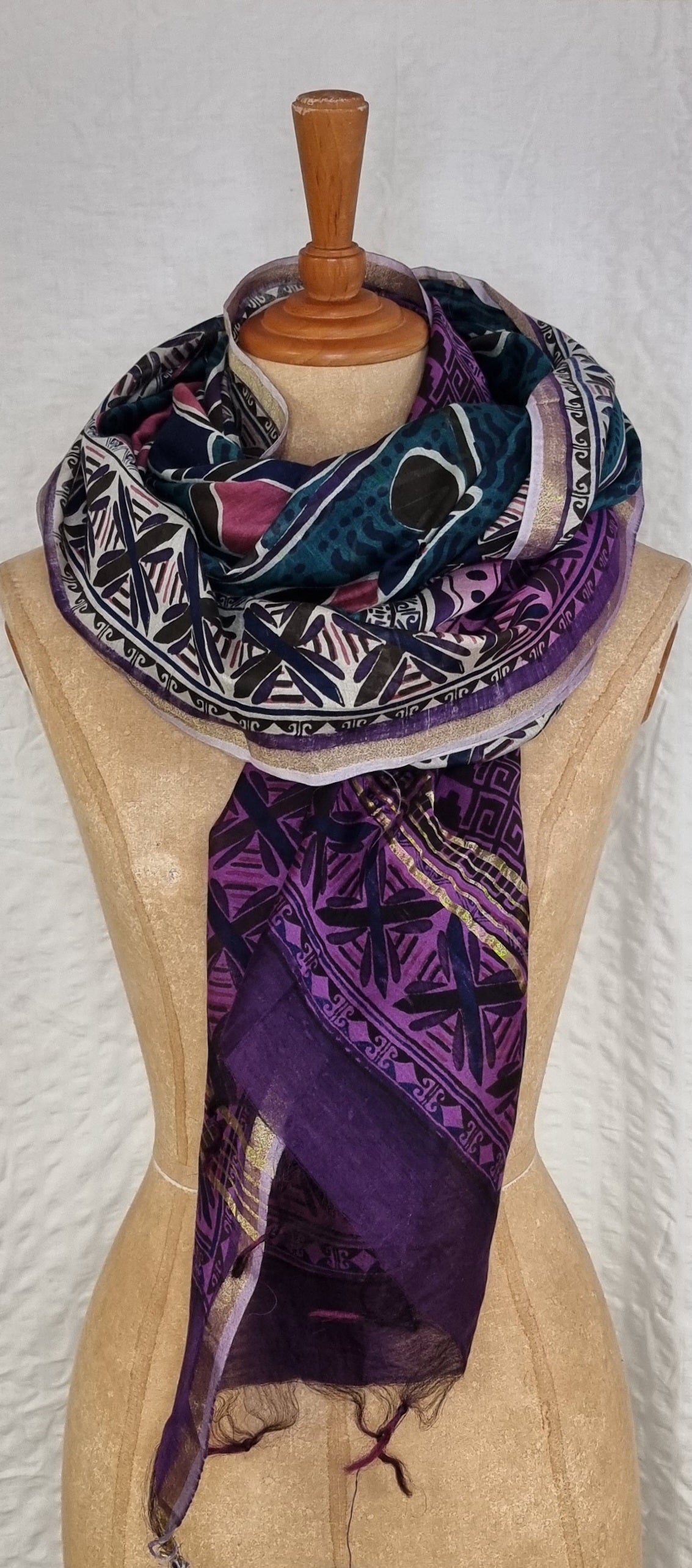 Dupatta i silke