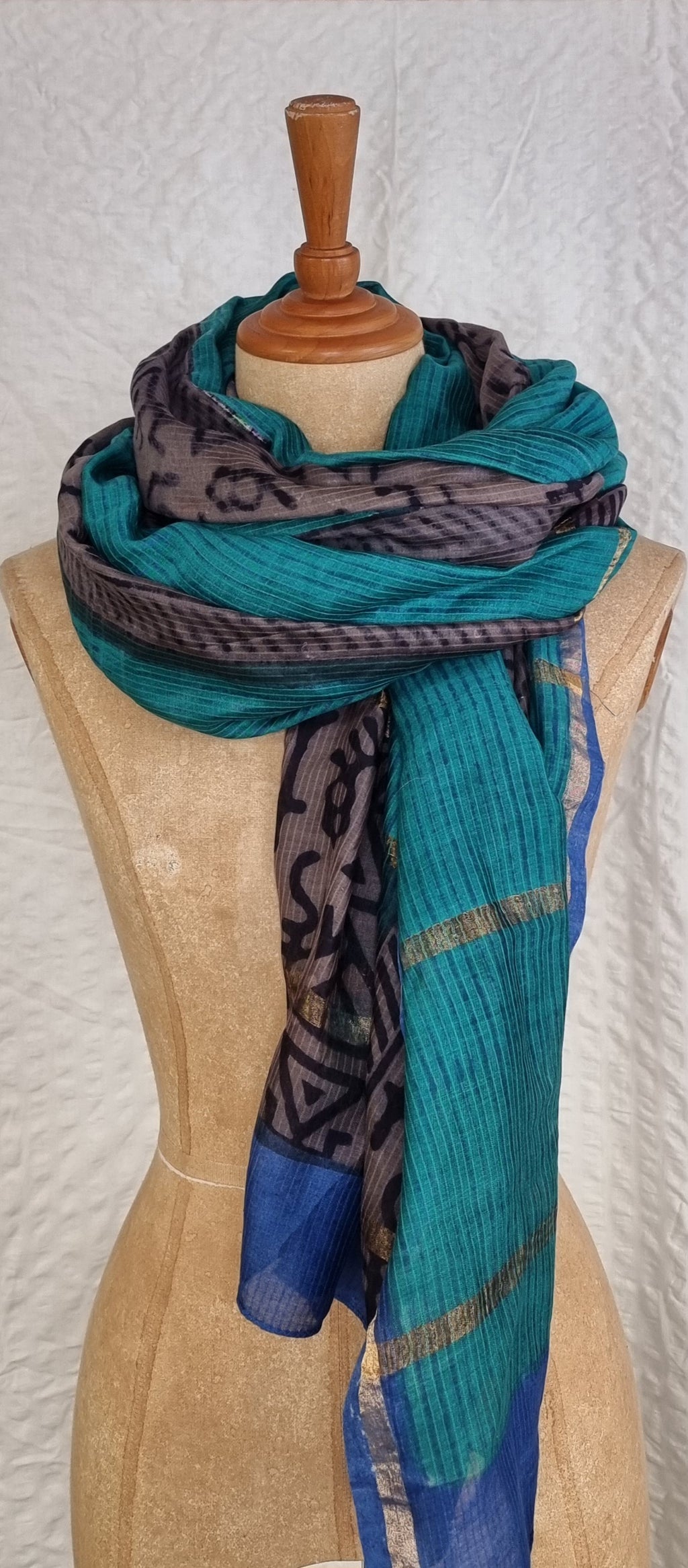 Dupatta i silke