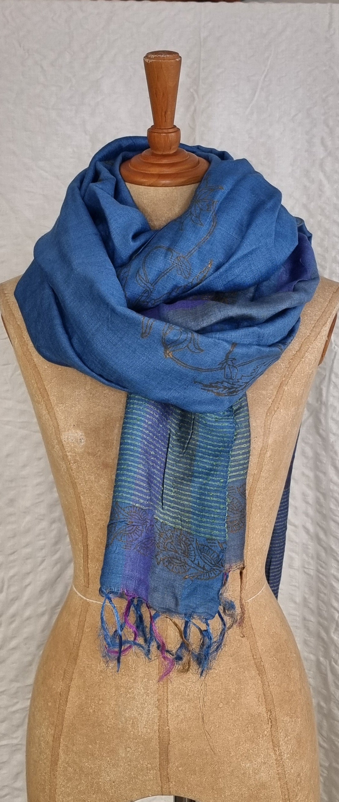 Dupatta i silke