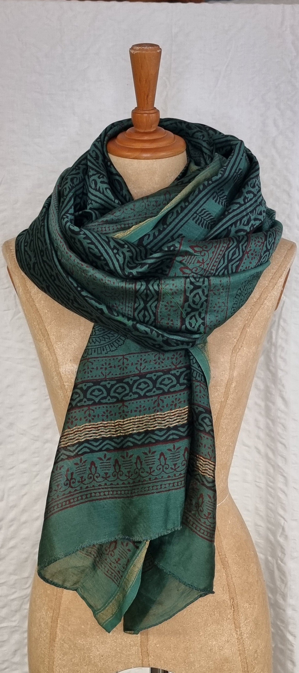 Dupatta i silke