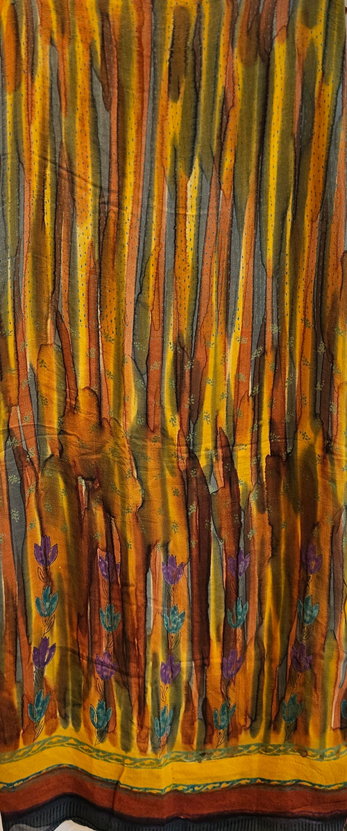 1.1 - Silketørklæde  - crêpe georgette