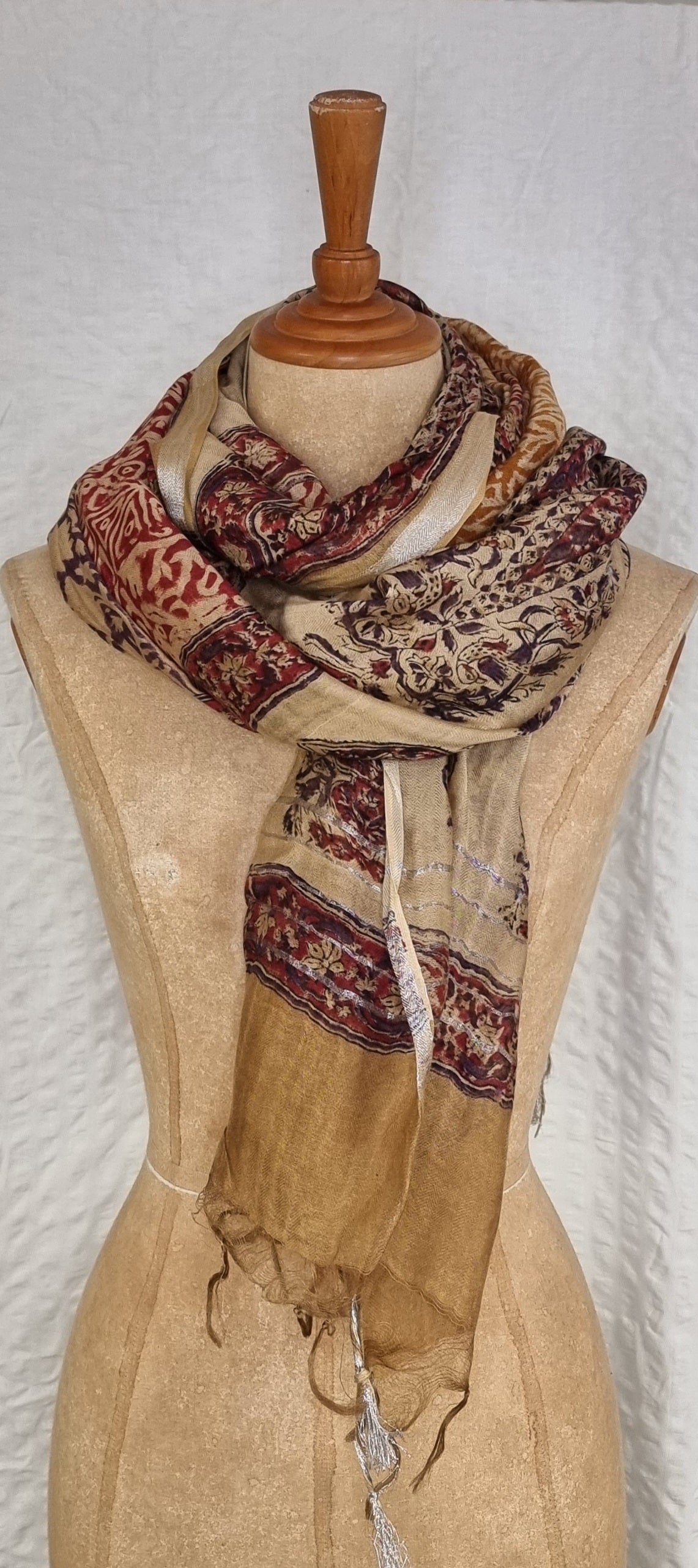 Dupatta i silke