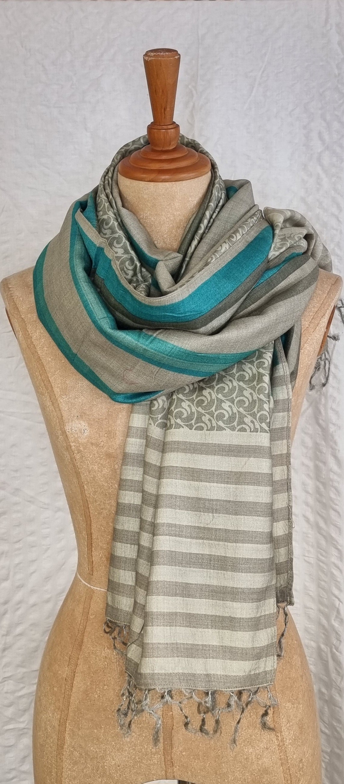 Dupatta i silke